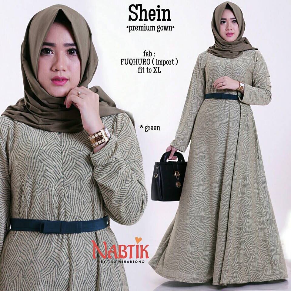 shein-premium-gown-green