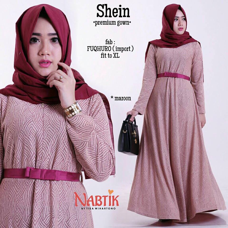 shein-premium-gown-maroon