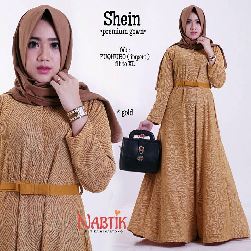 shein-premium-gown-mustard