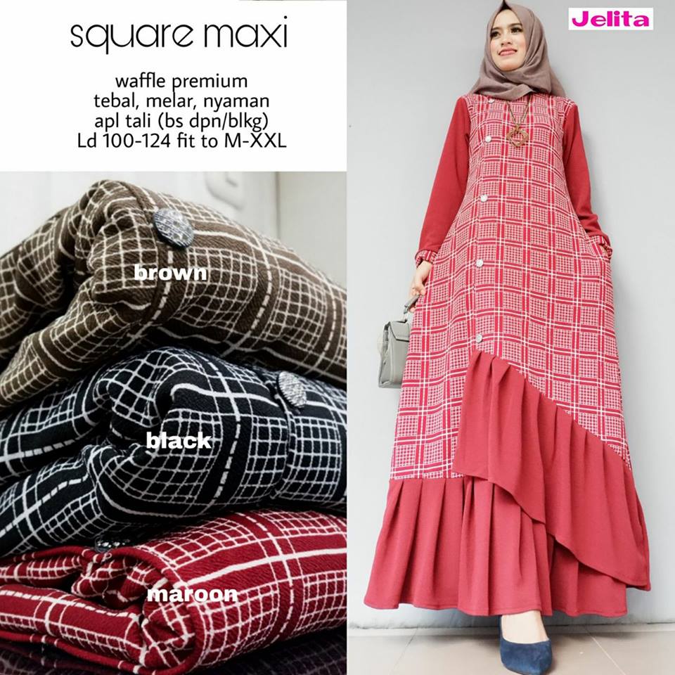 Delta Maxy Mermaid dress#6 Square Maxi Jeany Maxy by Jelita