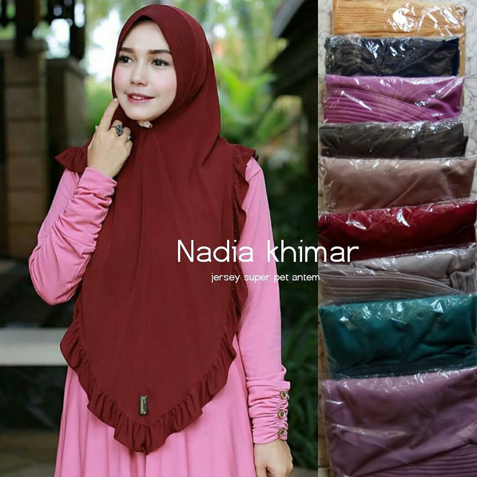 Nadia Khimar Jersey Super Pet Antem by Laudya Hijab