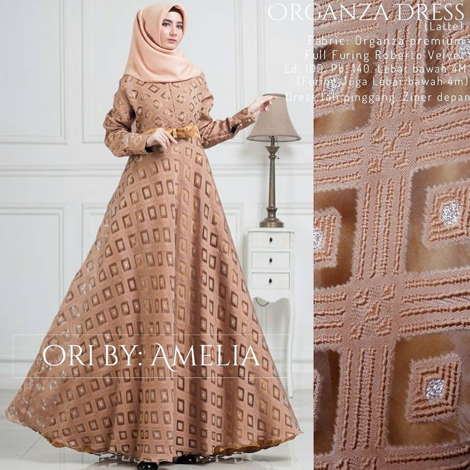 Organza Dress Roberto Velvet Ori by Amelia