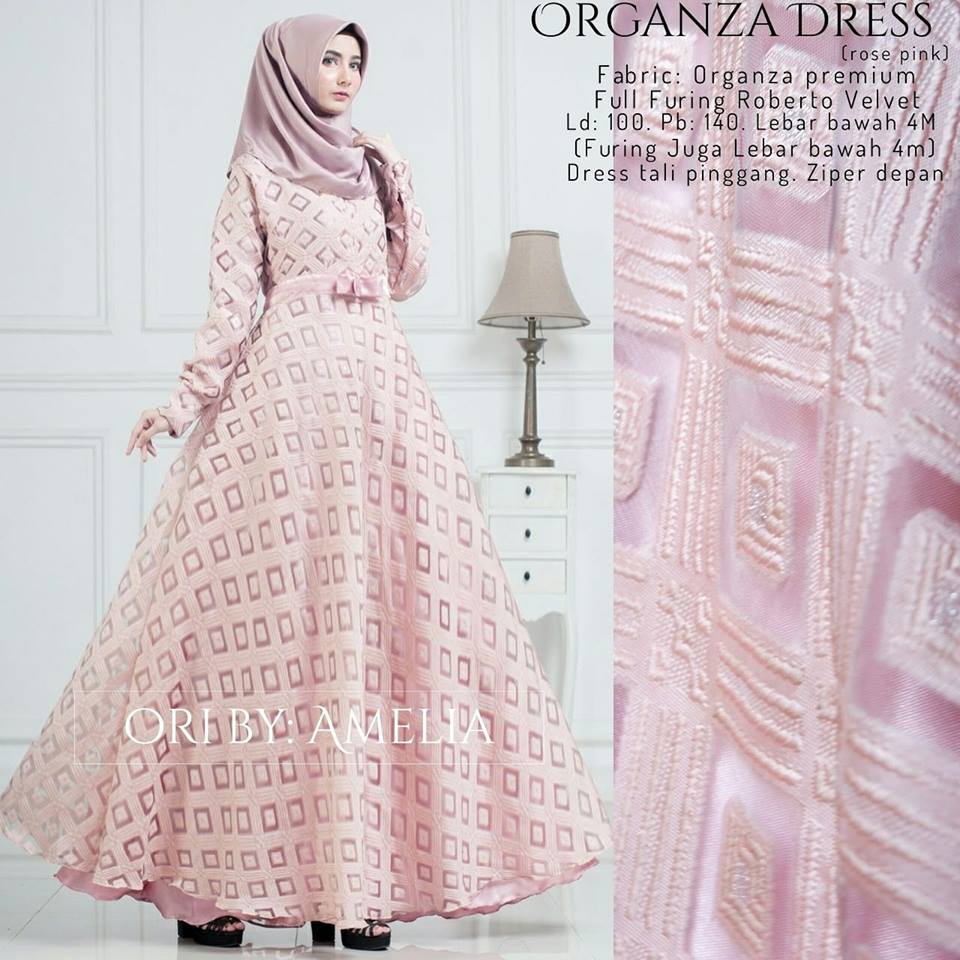 Organza Dress Roberto Velvet Ori by Amelia