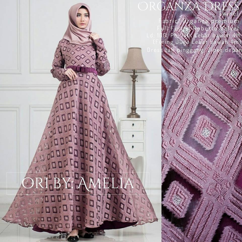 Organza Dress Roberto Velvet Ori by Amelia