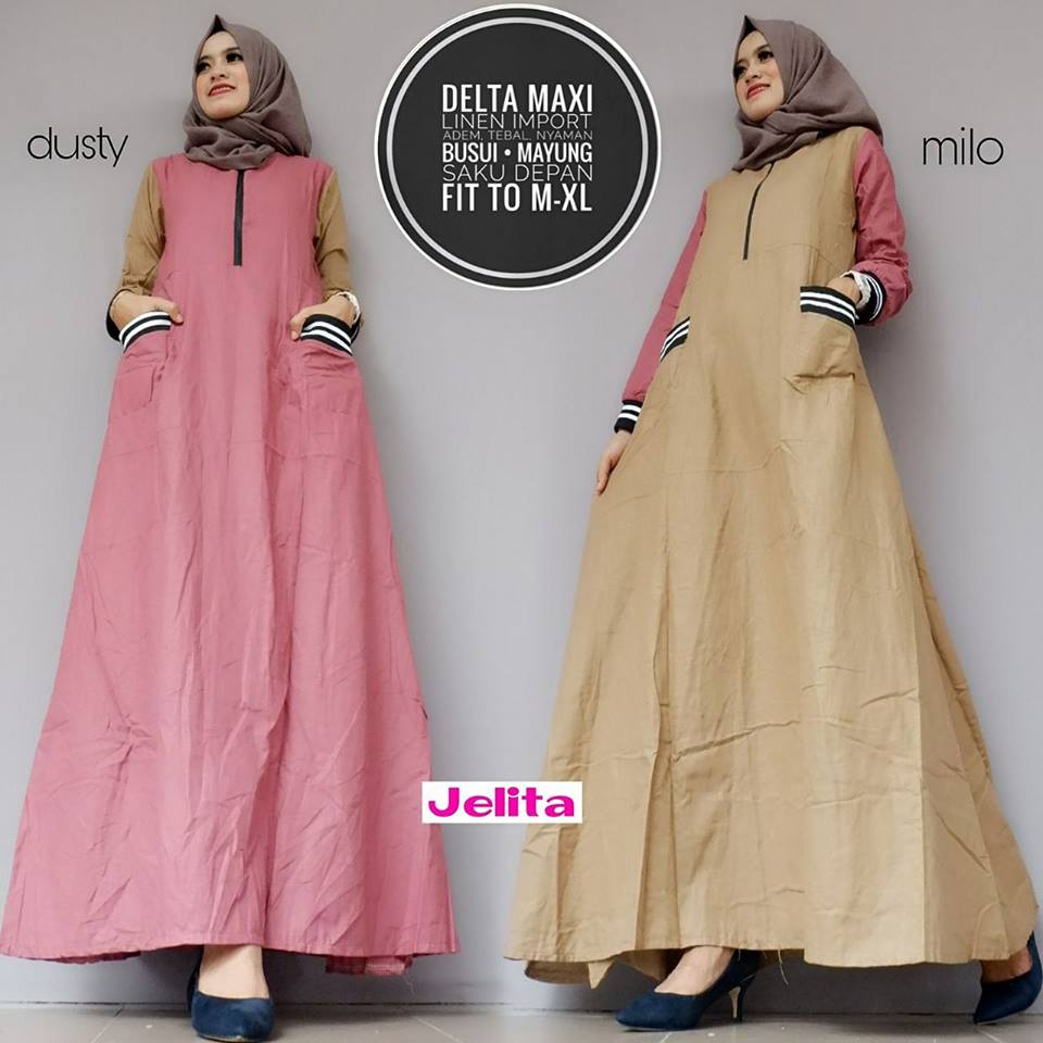 Delta Maxy Mermaid dress#6 Square Maxi Jeany Maxy by Jelita