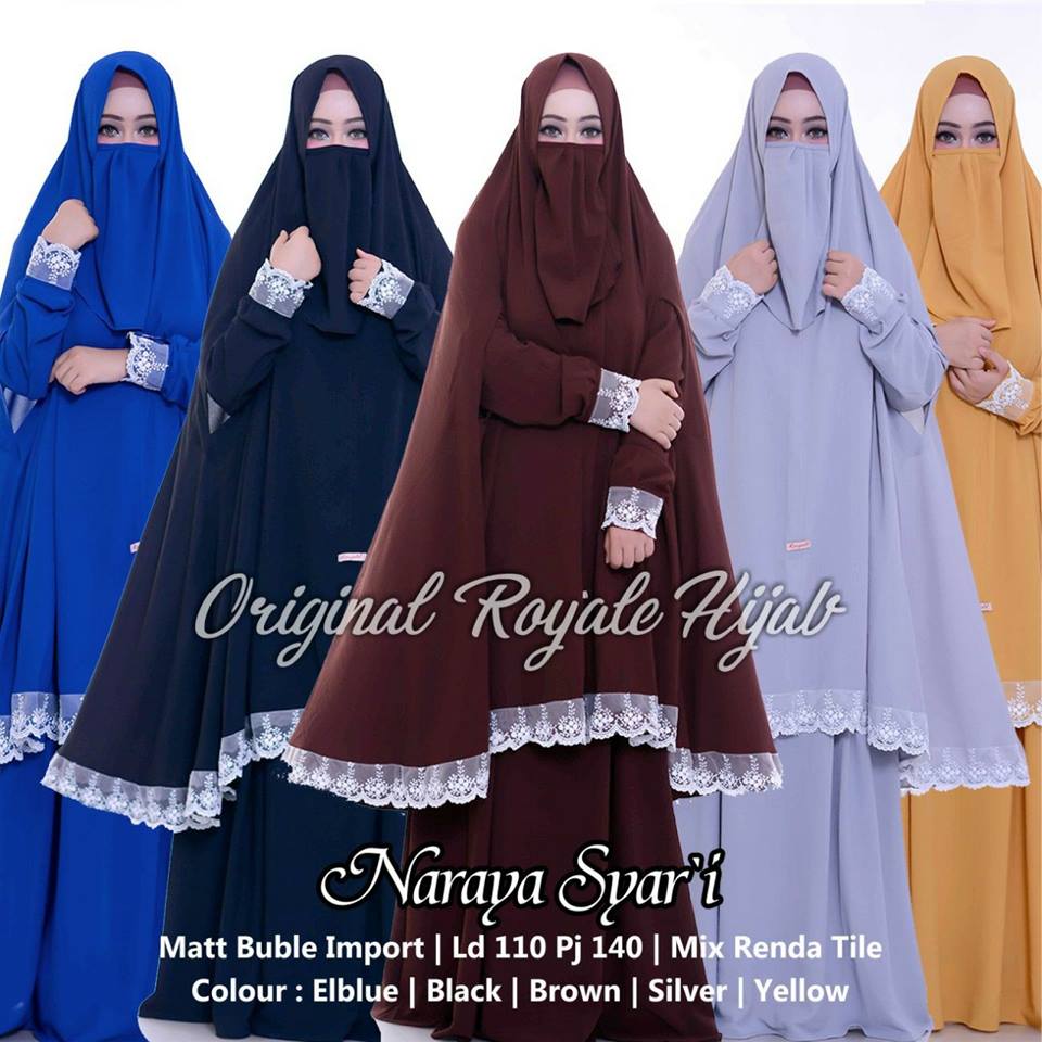 Zahida Ghaida Naraya Azzahra Hawa Habibah Hijab Syar'i by Original Royale Hijab