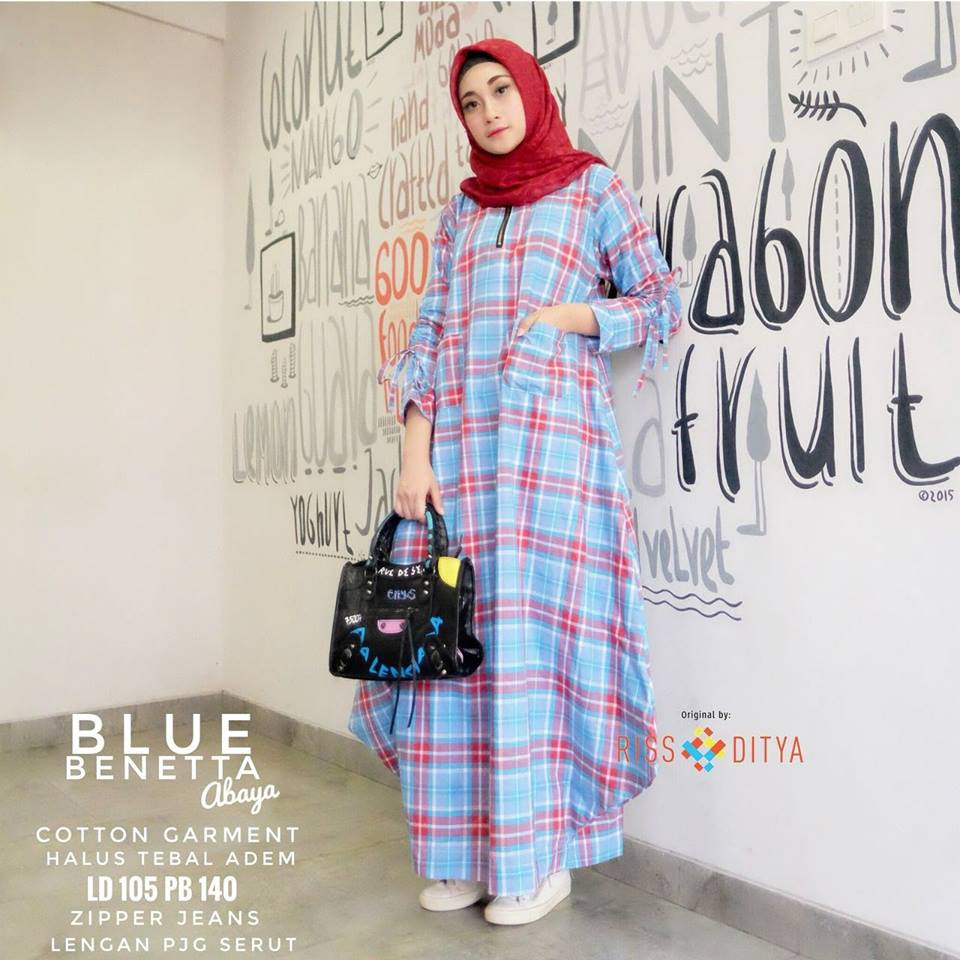 Benetta Abaya Katun Garment by RISS DITYA