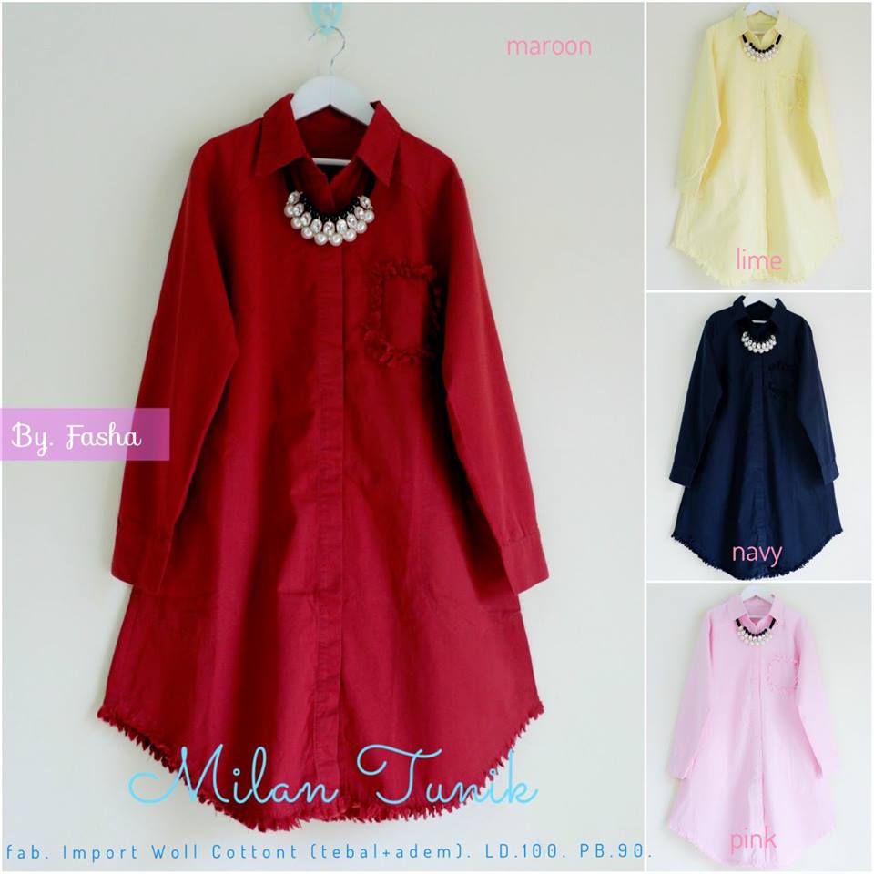 Milea Tunik Nova Tunik Milan Tunik by Fasha Hijab
