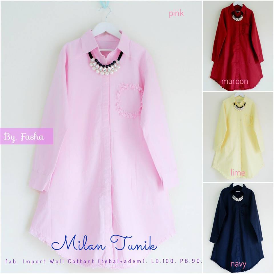 Milea Tunik Nova Tunik Milan Tunik by Fasha Hijab