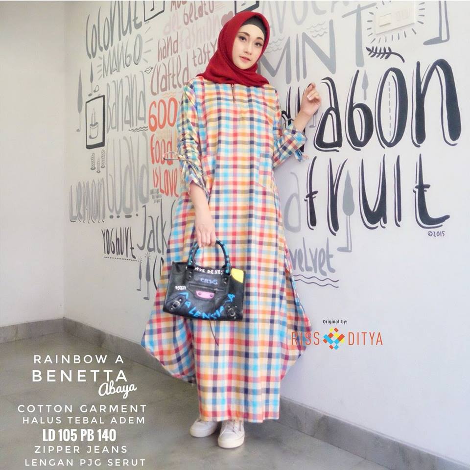 Benetta Abaya Katun Garment by RISS DITYA