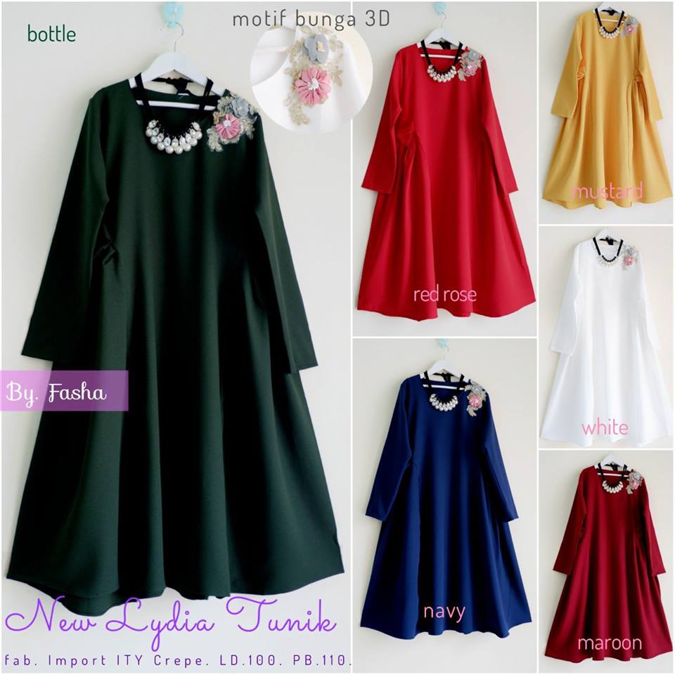 Dyanka Dress Lydia Tunik by Fasha Hijab