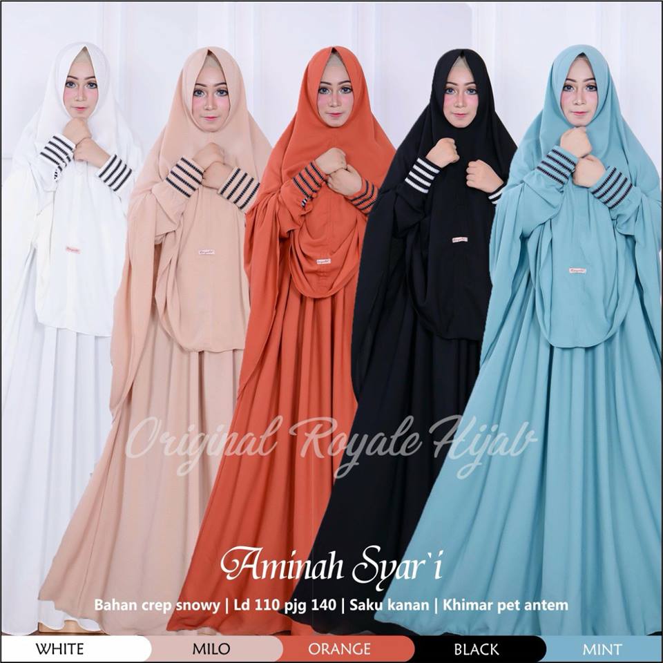 Zahida Ghaida Naraya Azzahra Hawa Habibah Hijab Syar'i by Original Royale Hijab