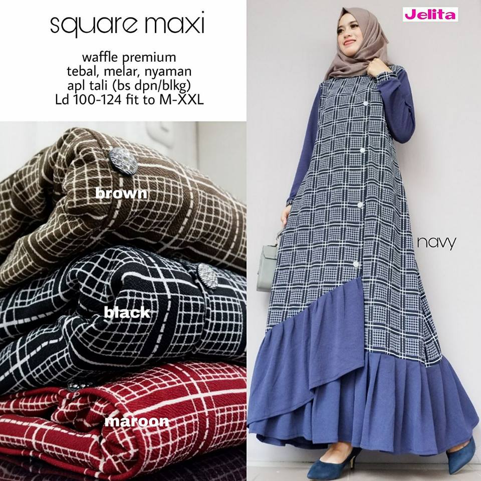 Delta Maxy Mermaid dress#6 Square Maxi Jeany Maxy by Jelita