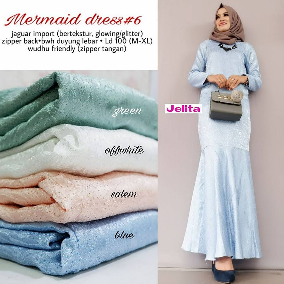 Delta Maxy Mermaid dress#6 Square Maxi Jeany Maxy by Jelita