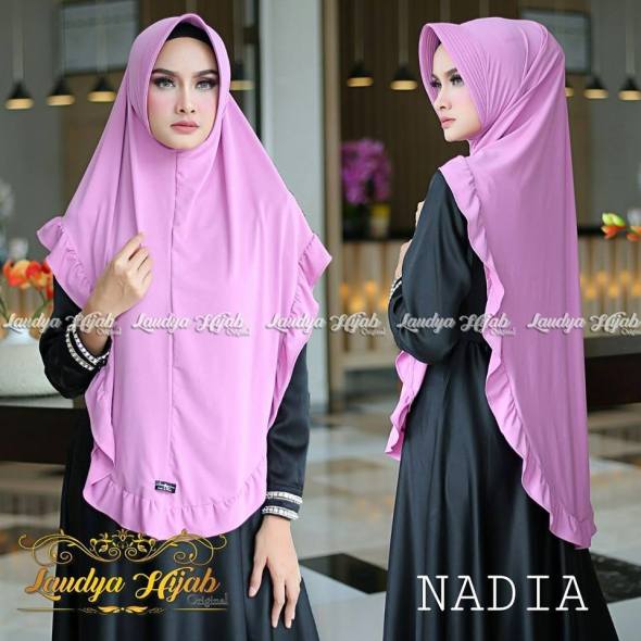 Nadia Khimar Jersey Super Pet Antem by Laudya Hijab
