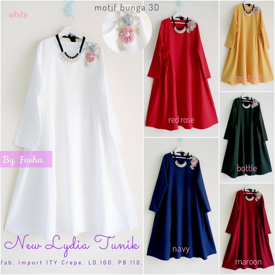 Dyanka Dress Lydia Tunik by Fasha Hijab