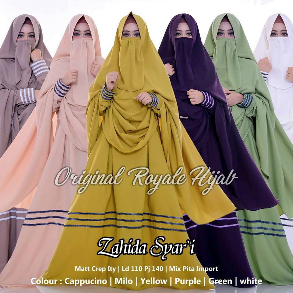 Zahida Ghaida Naraya Azzahra Hawa Habibah Hijab Syar'i by Original Royale Hijab