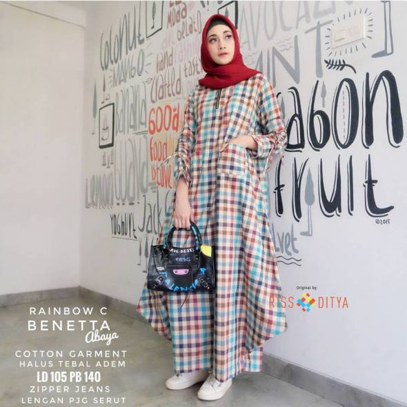 Benetta Abaya Katun Garment by RISS DITYA