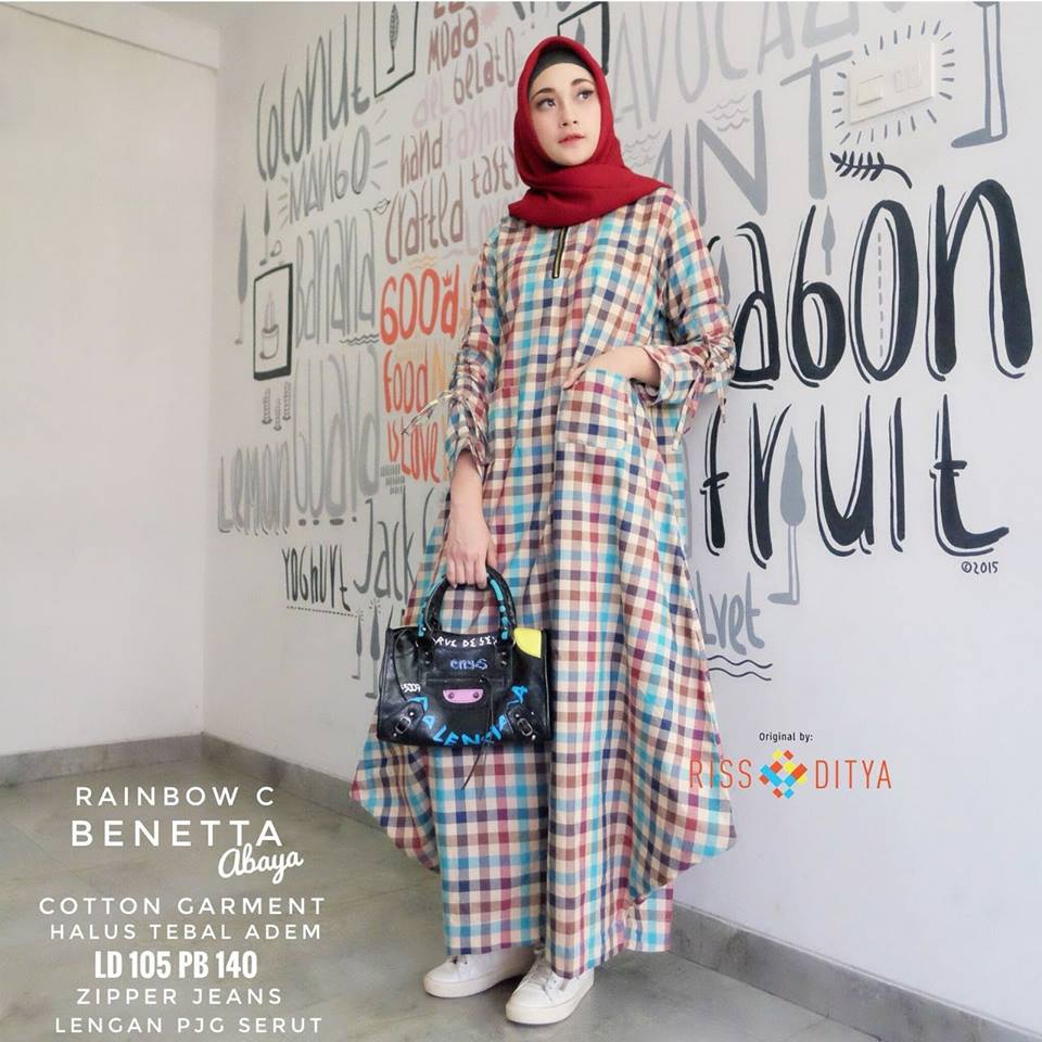 Benetta Abaya Katun Garment by RISS DITYA