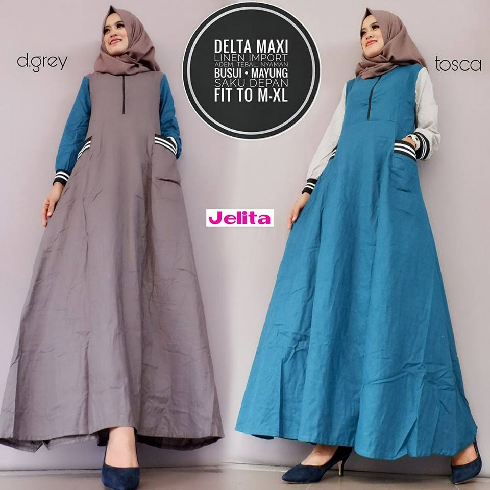 Delta Maxy Mermaid dress#6 Square Maxi Jeany Maxy by Jelita