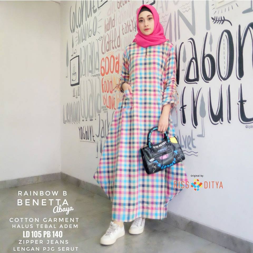 Benetta Abaya Katun Garment by RISS DITYA