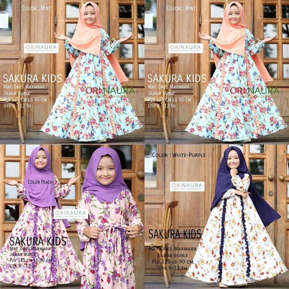 Sakura Rainbow Katun Selena Listy Gracia Sabrina kids by Ori Naura