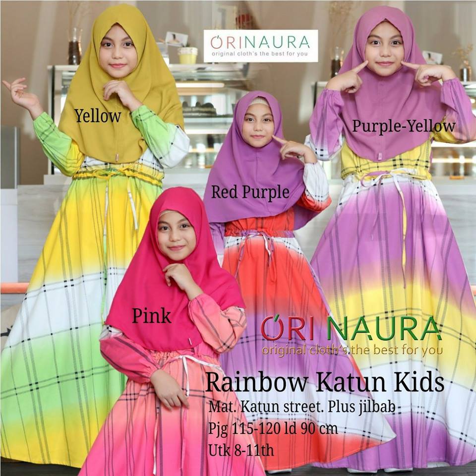 Sakura Rainbow Katun Selena Listy Gracia Sabrina kids by Ori Naura